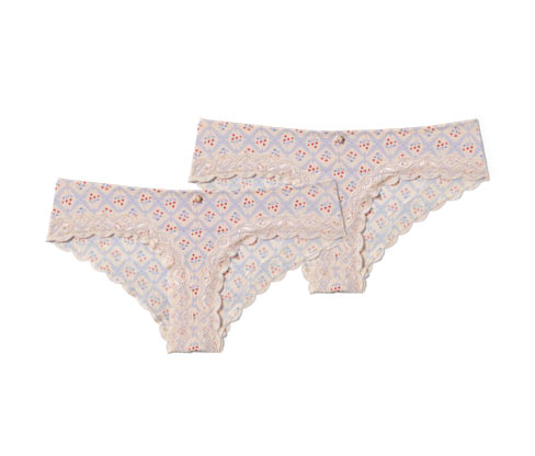 Tchibo - 2 Brazil-Slips - Damen - Gr. L - creme