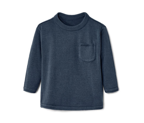 Tchibo - Kinder-Strickpullover - Gr. 86/92 - blau