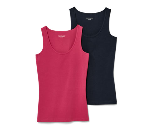 Tchibo - 2 Tops - Damen - Gr. XL - dunkelblau