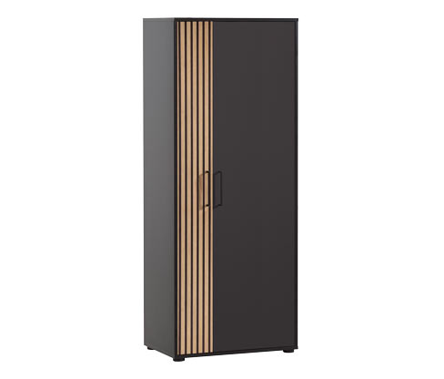 Tchibo - Aktenschrank »Hank« - 65x41x163,5cm - schwarz - Holz / Metall / Kunststoff