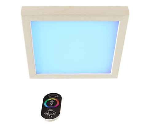 Karibu-Premium-LED-Farblichtanwendung für die Sauna - braun