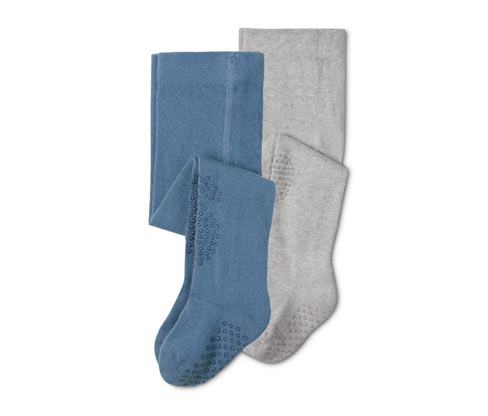 Tchibo - 2 Strumpfhosen - Baby - Gr. 62/68 - blau/gestreift