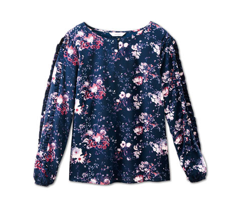 Bluse mit Rüschenbordüre