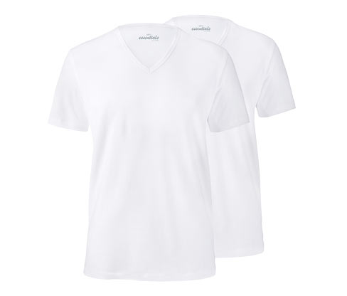 2 Kurzarm-Jersey-Unterhemden