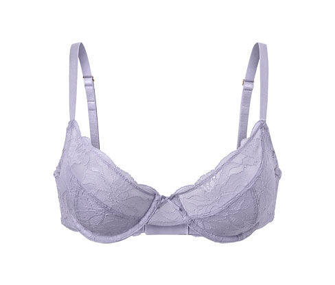Tchibo - Bügel-BH mit Spitze - Damen - Gr. 90C - lila