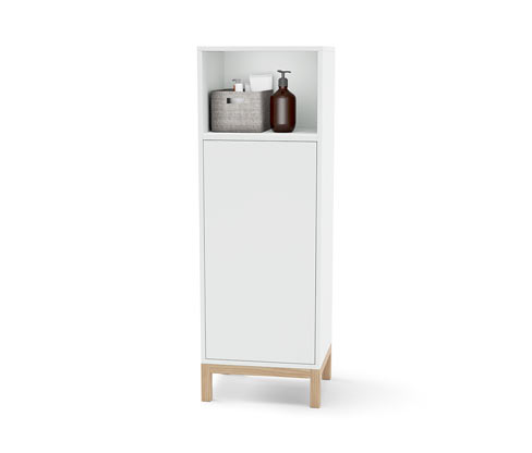 Tchibo - Badschrank - 40x34x117cm - braun - Holz / Eichenholz