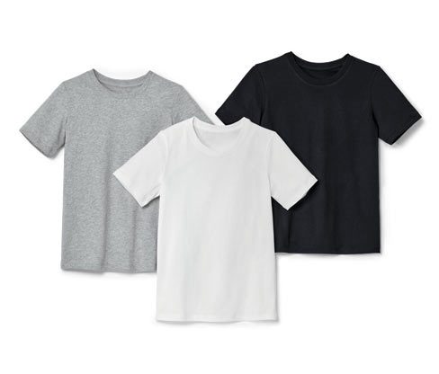 Tchibo - 3 Kinder-T-Shirts - Herren - Gr. 170/176 - schwarz