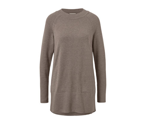 Tchibo - Langer Strickpullover - Damen - Gr. XXL - taupe