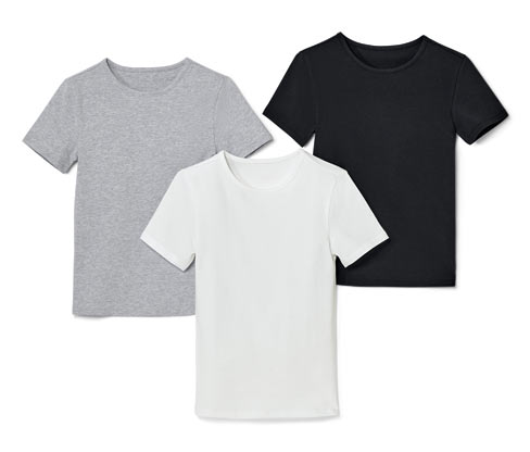 Tchibo - 3 Kinder-T-Shirts - Mädchen - Gr. 158/164 - schwarz