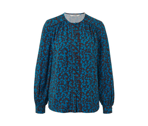 Tchibo - Bluse mit Alloverprint - Damen - Gr. 40 - braun