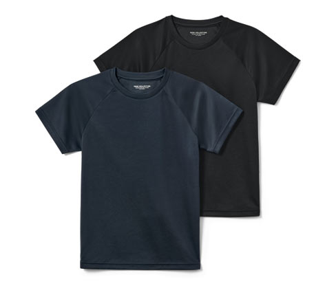 Tchibo - 2 Kinder-Funktionsshirts - Herren - Gr. 170/176 - dunkelblau