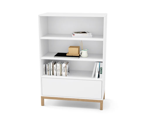 Tchibo - Kommode - 80,5x40,5x110,5cm - braun - Holz / Eichenholz