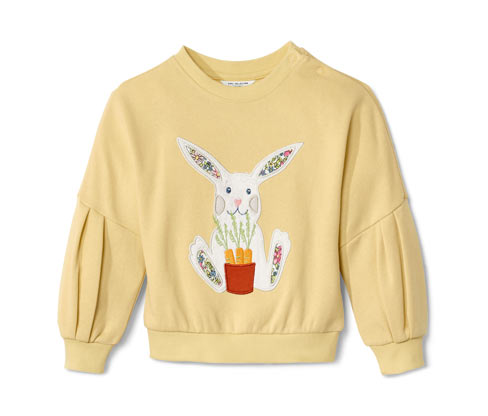 Tchibo - Kleinkind-Sweatshirt - Mädchen - Gr. 122/128 - gelb