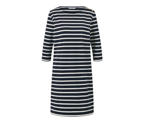Tchibo - Gestreiftes Sweatkleid - Damen - Gr. S - dunkelblau/gestreift
