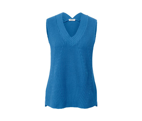 Tchibo - Strick-Pullunder - Damen - Gr. L - blau