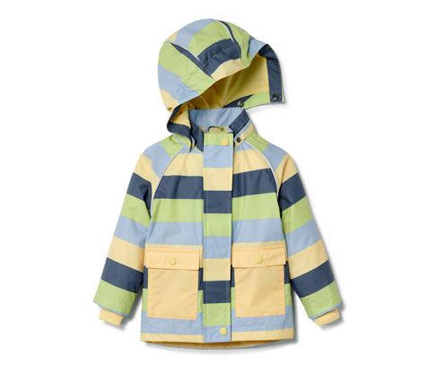 Tchibo - Kleinkind-Regenjacke - Gr. 86/92 - bunt/gestreift