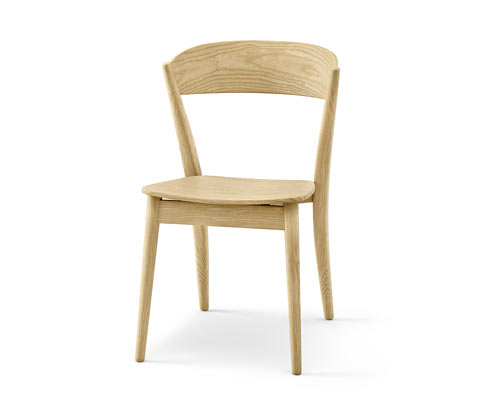 Tchibo - Holzstuhl - 48,5x55,5x78cm - braun - Eschen-Massivholz / Holz