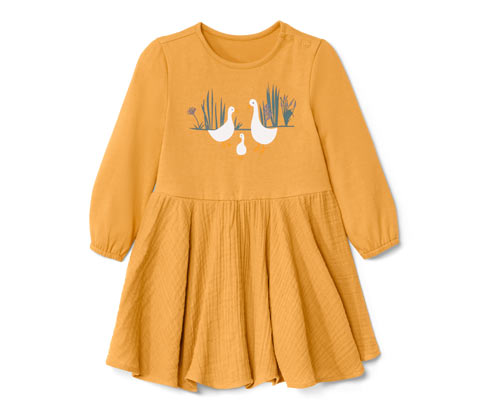Tchibo - Baby-Webkleid - Baby - Gr. 62/68 - gelb