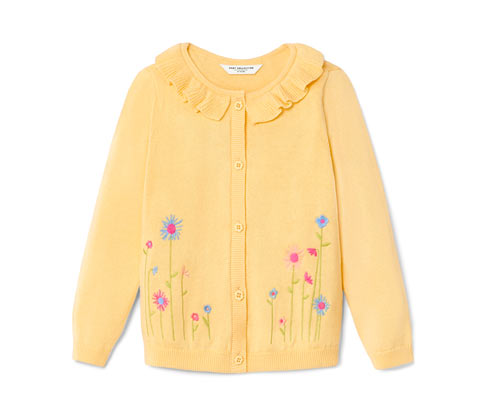 Tchibo - Baby-Strickjacke - Baby - Gr. 74/80 - gelb
