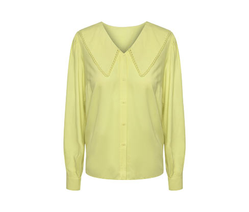 Tchibo - Bluse mit Kragen - Damen - Gr. 44 - gelb