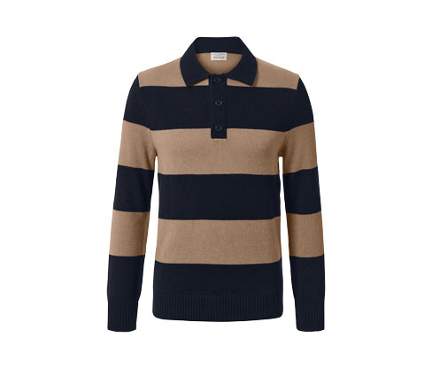 Tchibo - Pullover mit Cashmere-Anteil - Herren - Gr. 5XL - blau/gestreift