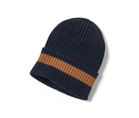Tchibo - Strickmütze - Herren - Gr. 53-56 - dunkelblau