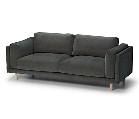 Tchibo - 2 - 208,5x89,5x80cm - anthrazit - Polyester / Eichenholz
