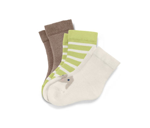 Tchibo - 3 Paar Babysocken - Herren - Gr. 23-26 - weiß