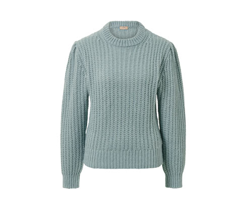 Tchibo - Grobstrick-Pullover mit Wolle - Damen - Gr. XXL - blau
