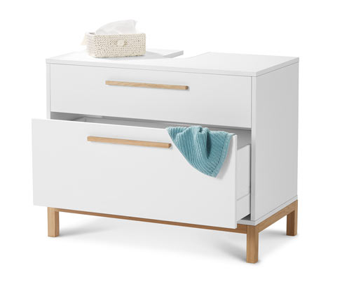 Tchibo - Waschbeckenunterschrank »Eklund« mit 2 Schubladen - 82x42x66cm - braun - Holz / Eichenholz