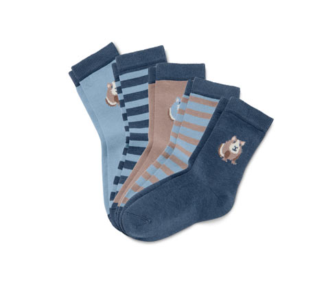Tchibo - 5 Paar Kleinkind-Socken - Herren - Gr. 27-30 - blau
