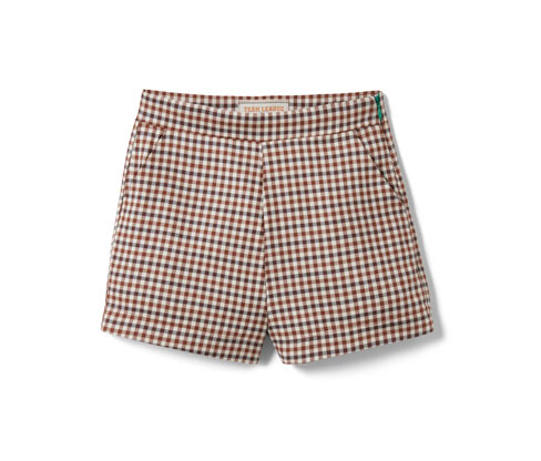 Tchibo - Webshorts mit weicher Viskose - Mädchen - Gr. 146/152 - dunkelblau/kariert