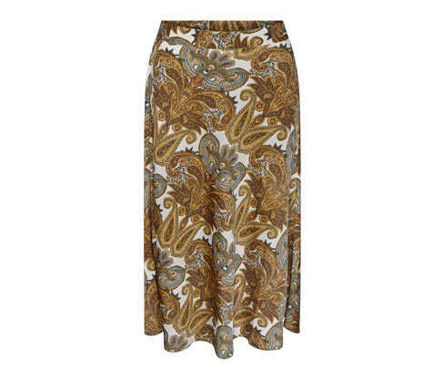 Tchibo - Midirock mit Print - Damen - Gr. 34 - braun