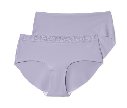 Tchibo - 2 Magic-Cut-Pantys - Damen - Gr. S - lila