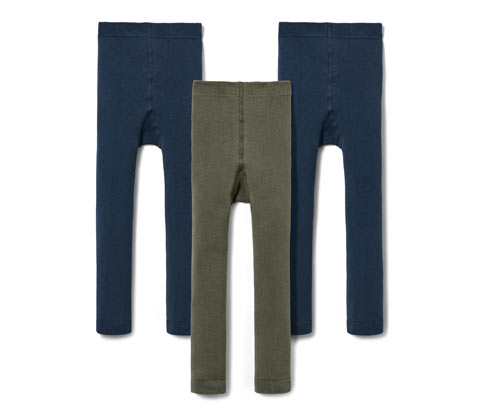 Tchibo - 3 Thermoleggings - Gr. 86/92 - dunkelblau