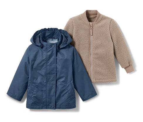 Tchibo - Kleinkind-3-in-1-Outdoorjacke - Gr. 110/116 - blau