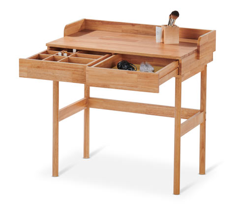 Tchibo - Schminktisch mit Schubladen - 83x48,5x81cm - braun - Holz / Holz