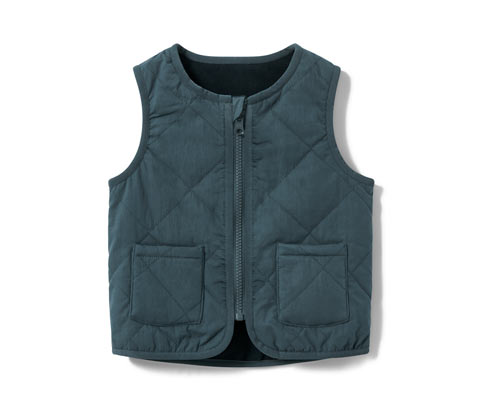 Tchibo - Kinder-Wendesteppweste - Herren - Gr. 122/128 - dunkelblau