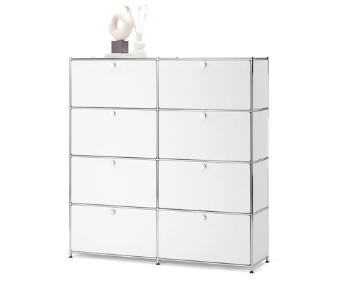 Tchibo - Highboard »Cn3« mit 8 Klappen - 152x40x158,5cm - chrom - Stahl / Aluminium / Kunststoff