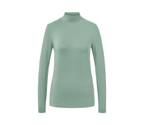 Tchibo - Langarmshirt - Damen - Gr. S - grün