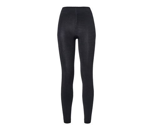 Tchibo - Thermoleggings mit Glitzertape - Damen - Gr. L - silber