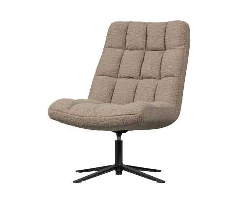 Tchibo - Woood Drehsessel »Teddy« - 70x85x101cm - taupe - Schaumstoff