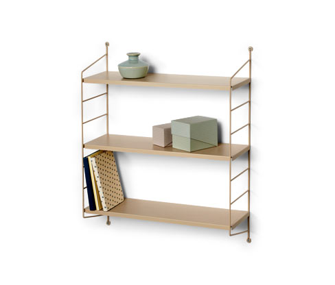 Tchibo - Wandregal aus Metall - 60,5x20x75cm - beige - Metall