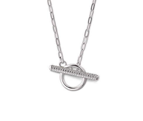 Tchibo - 925 Silber Kette Sparkling T-Bar - silber