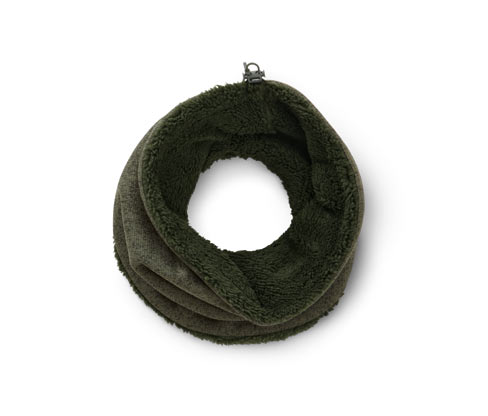 Tchibo - Strickfleece-Schlauchschal - khaki