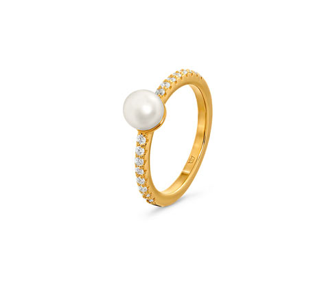 Tchibo - 925 Silber Ring - Damen - Gr. 19 - weiß