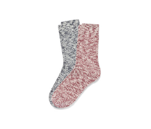 Tchibo - 2 Paar Stricksocken - Damen - Gr. 39-42 - dunkelblau