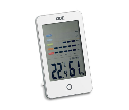 Tchibo - ADE Digitales Hygrometer mit Schimmelalarm - weiß