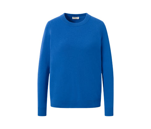 Tchibo - Feinstrickpullover mit Cashmere - Damen - Gr. M - blau