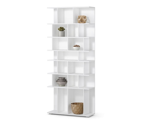 Tchibo - Regal - 80x28x190cm - weiß - Holz / Kunststoff